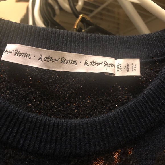 & OTHER STORIES metallic dot wool sweater - Picture 6 of 7